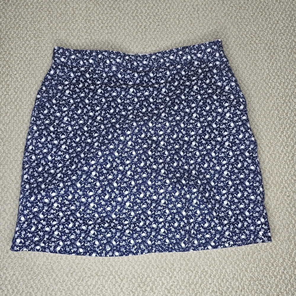 Dockers Blue and White Nautical Skort Casual Resort Wear 4P